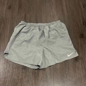 Nike Light Gray Lined Running Shorts - Men’s Medium